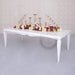 modern white dining table 