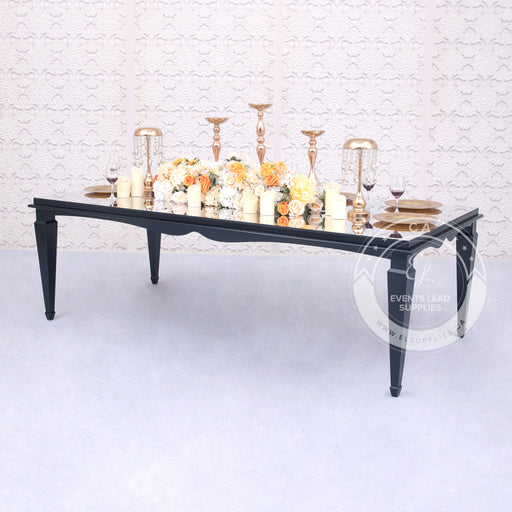 apricus black table, table for weddings, anniversaries, birthdays