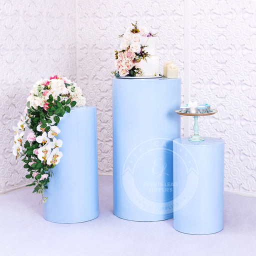 baby blue DRUM Stands, babyshower stand 